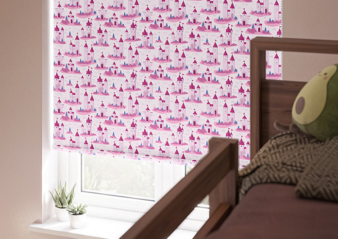 Royal Realm, Bubblegum Pink - Roller Blind - Image 5